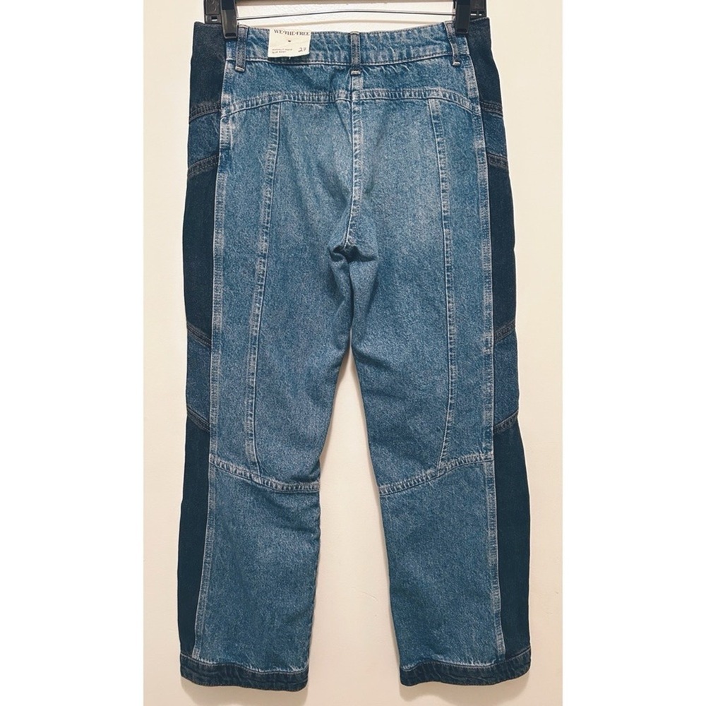 Free People We The‎ Free Moonlit Moto Slim Bootcut Jeans Sz.27 NWT - Picture 7 of 7